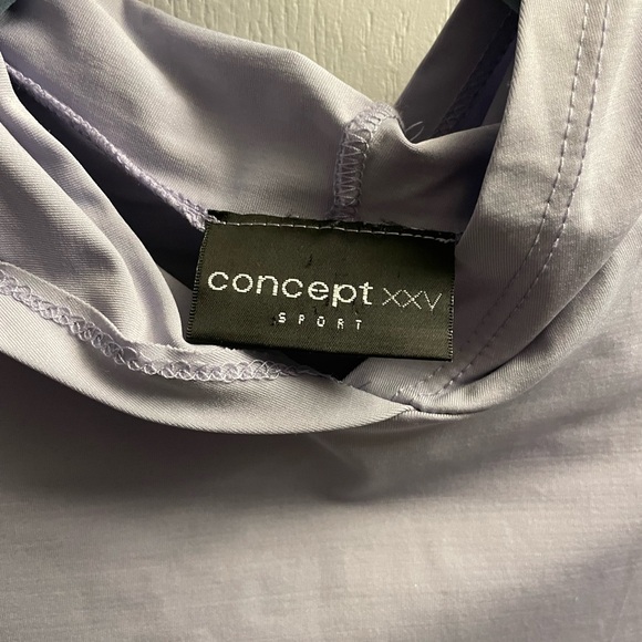 Concept xxv large light purple sleeveless top stretchy with hood. - Picture 3 of 5